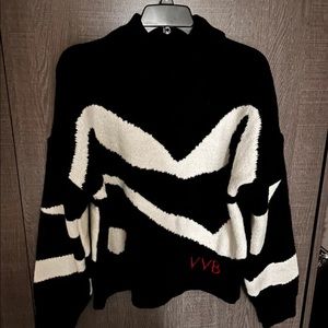 Victoria Beckham Black and White Sweater